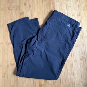 Adidas Golf Pants Mens 36x30 Black Stretch Performance Flat Front Casual